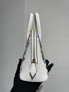 Hermes Bolide White Leather Bag