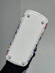 Hermes Bolide White Leather Bag