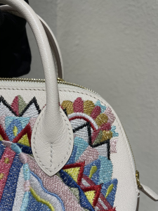 Hermes Bolide White Leather Bag