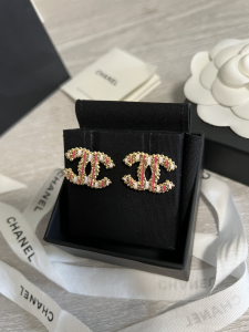 Chanel CC Logo Earrings