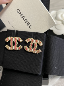 Chanel CC Logo Earrings
