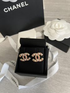Chanel CC Logo Earrings