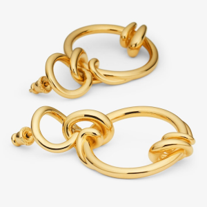 Fendi Filo Yellow Gold Earrings