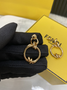 Fendi Filo Yellow Gold Earrings