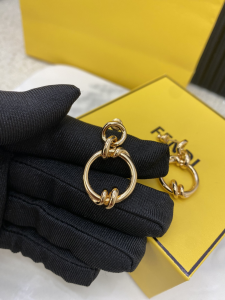 Fendi Filo Yellow Gold Earrings