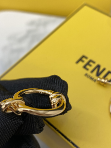 Fendi Filo Yellow Gold Earrings