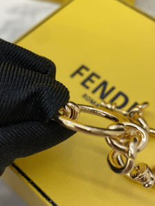 Fendi Filo Yellow Gold Earrings