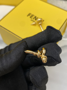 Fendi Filo Yellow Gold Earrings