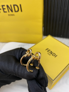 Fendi Filo Yellow Gold Earrings