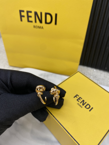 Fendi Filo Yellow Gold Earrings