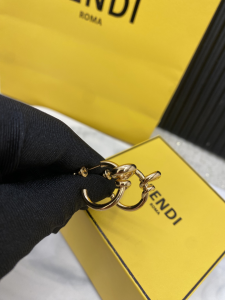 Fendi Filo Yellow Gold Earrings