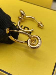 Fendi Filo Yellow Gold Earrings