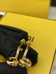 Fendi Filo Yellow Gold Earrings
