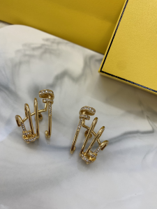 Fendi Filo Yellow Gold Earrings