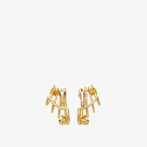 Fendi Filo Yellow Gold Earrings