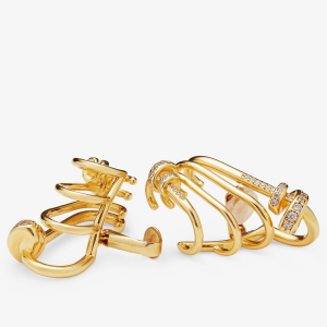 Fendi Filo Yellow Gold Earrings