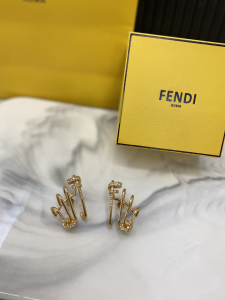 Fendi Filo Yellow Gold Earrings