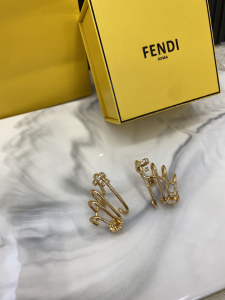 Fendi Filo Yellow Gold Earrings
