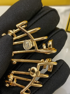 Fendi Filo Yellow Gold Earrings