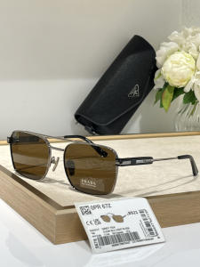 Prada Rectangle Frame Eyewear Sunglasses PR67ZS Brown Prada Rectangle Frame Eyewear Sunglasses PR67ZS Brown