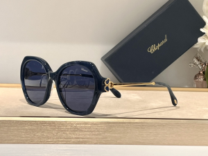 Chopard Round Eyewear Sunglasses SCH354V Navy Blue Chopard Round Eyewear Sunglasses SCH354V Navy Blue