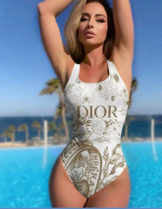 Dior White One Piece Swimsuit