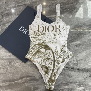 Dior White One Piece Swimsuit