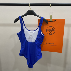Hermes Blue One Piece Swimsuit