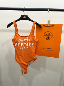 Hermes Orange One Piece Swimsuit