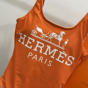 Hermes Orange One Piece Swimsuit