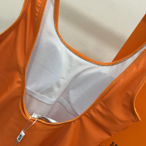 Hermes Orange One Piece Swimsuit