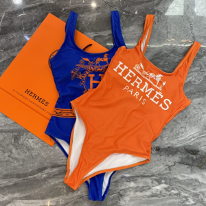 Hermes Orange One Piece Swimsuit