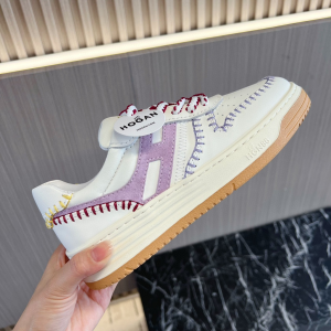 Hogan H630 Basketball Nappa Leather Sneakers White Purple Hogan H630 Basketball Nappa Leather Sneakers White Purple