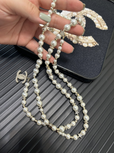 Chanel CC Logo Pearls Waist Belt