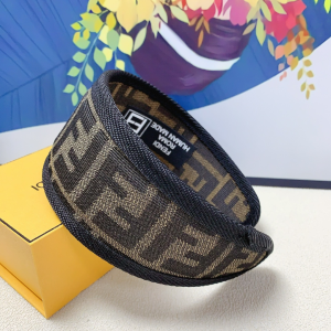Fendi FF Logo Logo Headband Beige