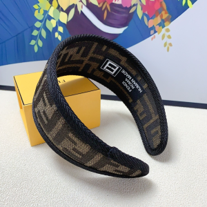 Fendi FF Logo Logo Headband Beige