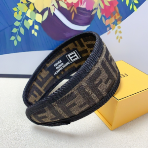 Fendi FF Logo Logo Headband Beige