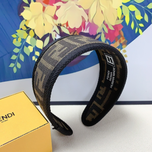 Fendi FF Logo Logo Headband Beige