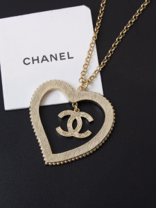 Chanel CC Heart Pendant Necklaces