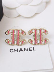 Chanel CC Logo Earrings