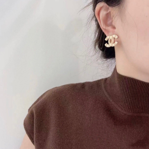 Chanel CC Logo Earrings