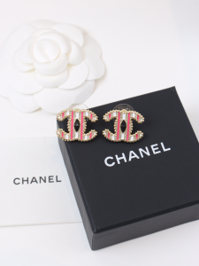 Chanel CC Logo Earrings