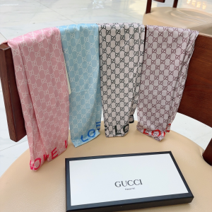Gucci GG Silk Long Fingerless Gloves Pink