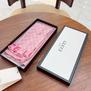 Gucci GG Silk Long Fingerless Gloves Pink