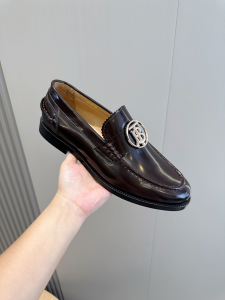 Burberry TB Black Shiny Calf Leather Loafers Burberry TB Black Shiny Calf Leather Loafers