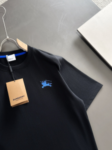 Burberry Black Cotton T Shirt