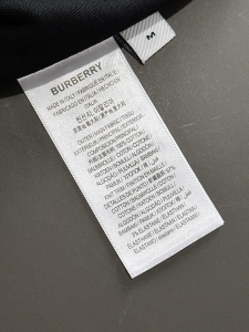 Burberry Black Cotton T Shirt