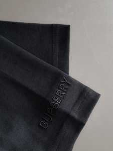 Burberry Black Cotton T Shirt