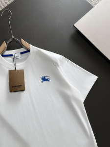 Burberry White Cotton T Shirt