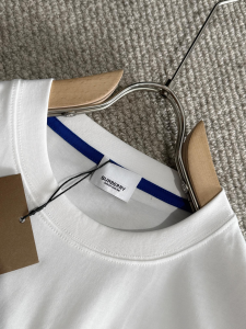Burberry White Cotton T Shirt